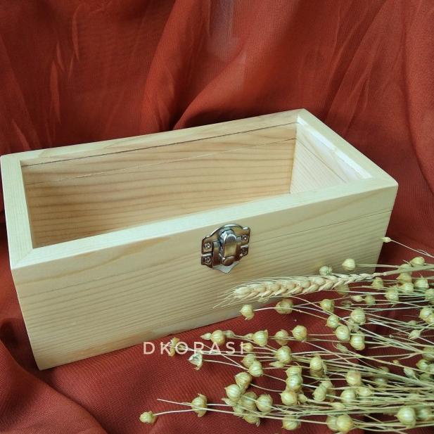 

KOTAK MAHAR UANG KAYU JATI BELANDA WOODEN BOX 20X10 - Ttp Akrilik