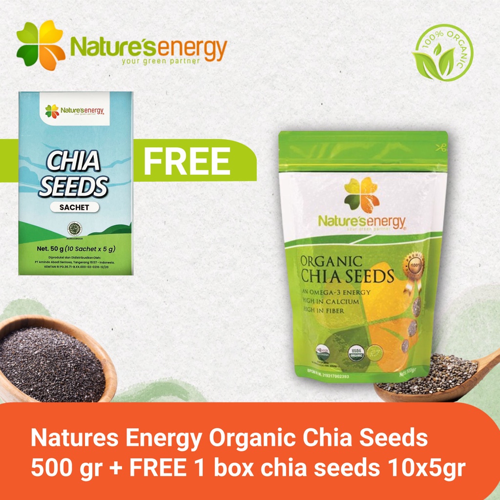 

Natures Energy Organic Chia Seeds 500 gr