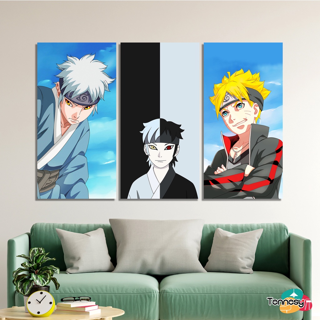 HIASAN DINDING BORUTO SARADA MITSUKI NARUTO 15x30CM WALL DECOR PAJANGAN POSTER DEKORASI KAMAR RUMAH ANIME KARTUN ANIMASI