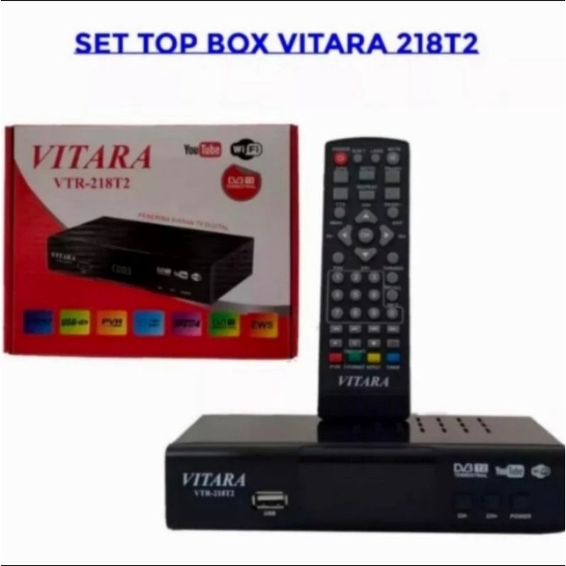 Set Top Box STB DVB T2 VITARA VTR218 Digita TVl