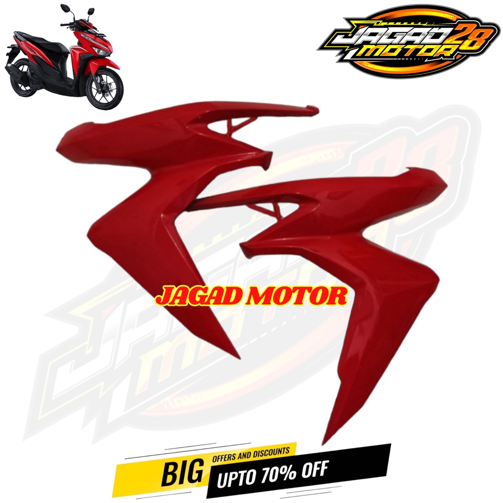 Sayap Legshield Luar Vario 125 150 Led New 2018 2019 2020 2021 Merah / Cover Side sayap Depan Samping Vario 125 150 LED ESP NEW 2018 2019 2020 2021 Merah / Cover Body Sayap Samping Depan Kanan Kiri Vario 125 150 Led New 2018-2021 Merah