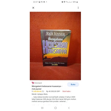 Buku Mengalami kebesaran kuasanya - rick joyner