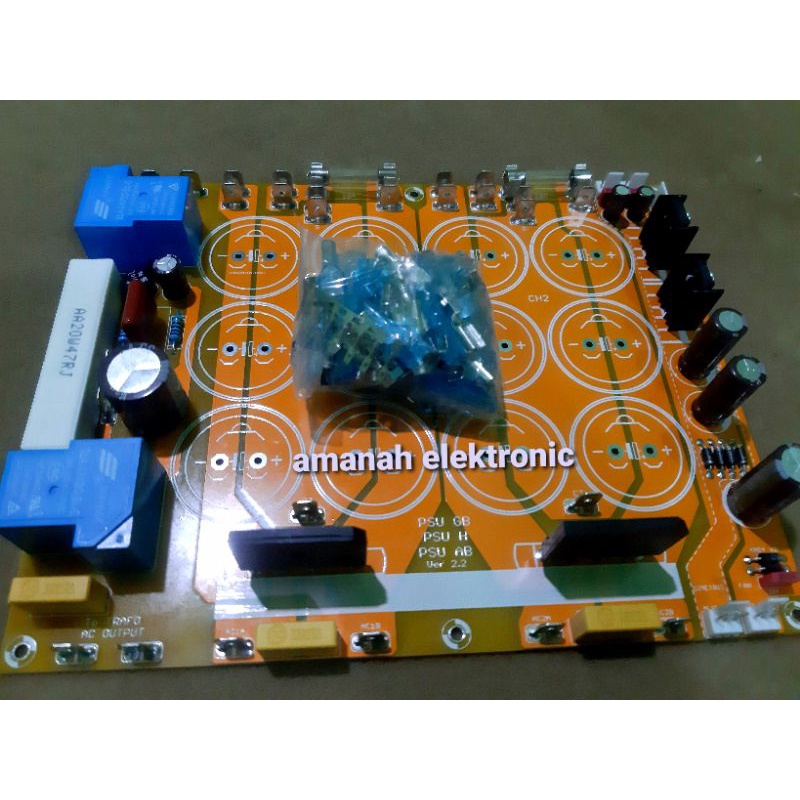 Baca decripsi PSU power suplay double layer 12 elco elko class gb,h,ab