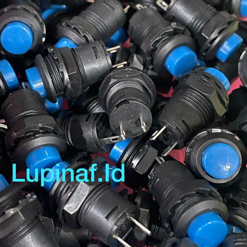 PUSH ON 2P BUTTON SWITCH BULAT 2 PIN WARNA