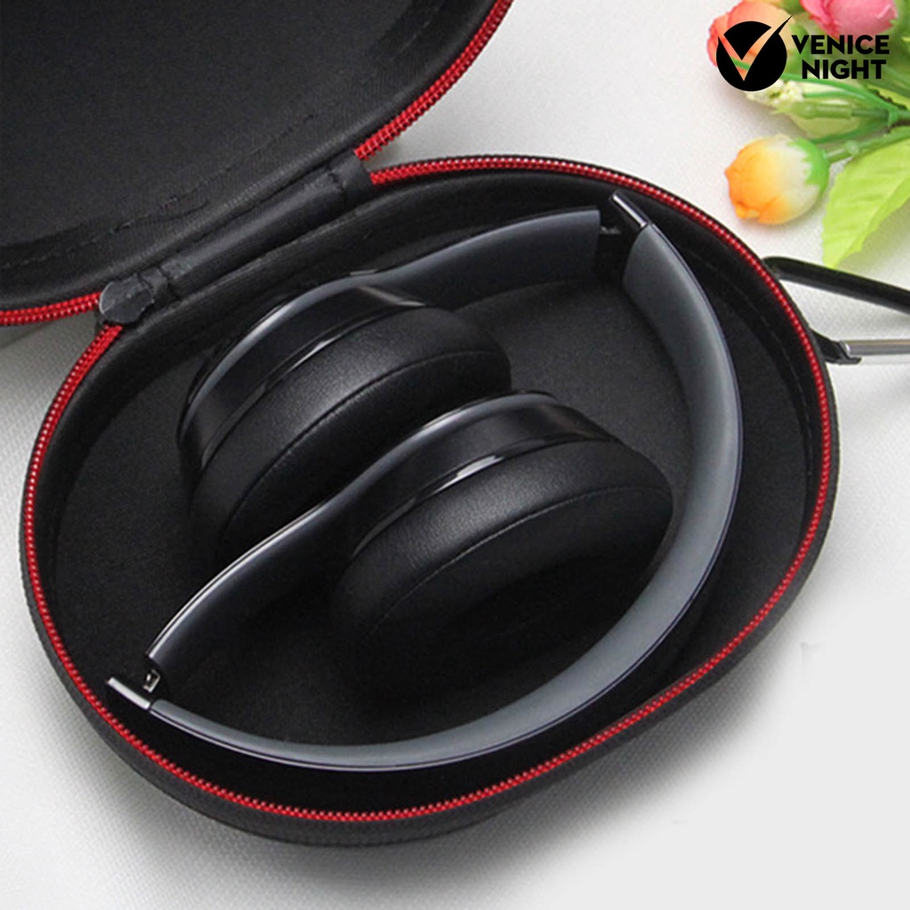 (VNEP) (Berkabel) Portable Anti-falling Shockproof Headphone Storage Pouch Container with Buckle