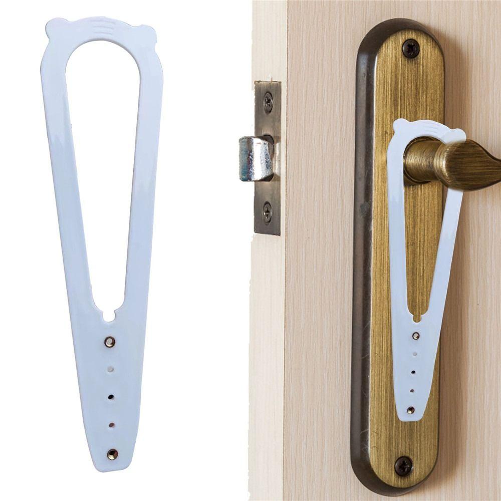 Solighter 1/2PCS Kait Penahan Pintu Kucing Mudah Dipasang Fast Fle Furniture Latch Strap