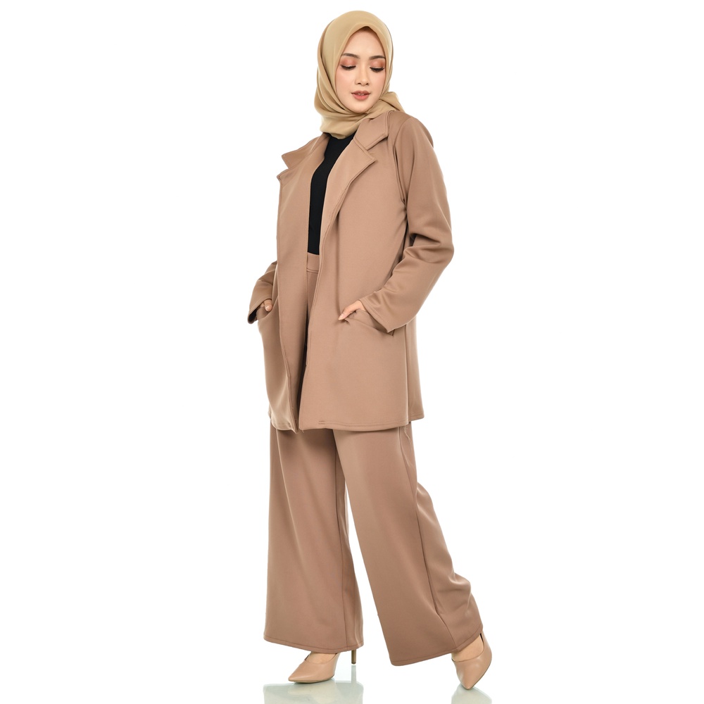 Pakaian Wanita Outer Blazer scuba Premium Nhm