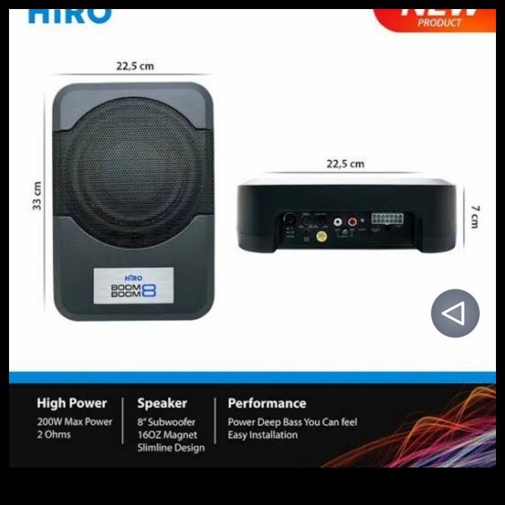 Jual Kabel Soket Subwoofer Kolong Aktif Merk Hiro Boom Boom Pin Shopee Indonesia