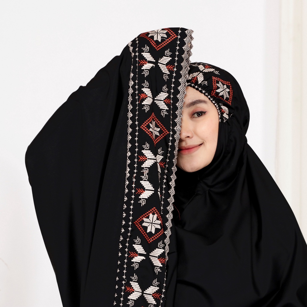 MUKENA DEWASA SONGKET BORDIR KATUN MEWAH / MUKENA DEWASA KHADIJAH PREMIUM CANTIK / MUKENA BORDIR