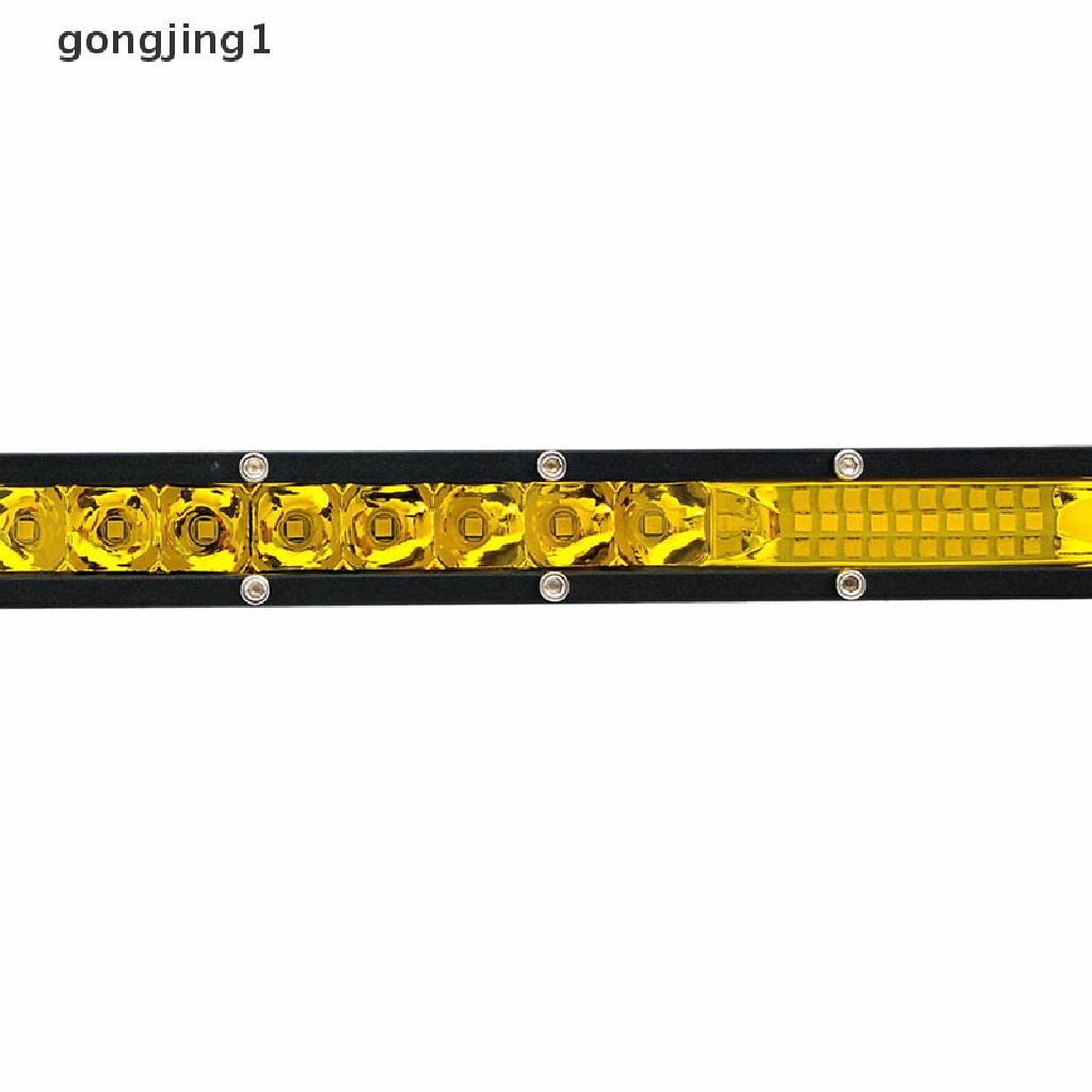 Ggg Lampu LED Kerja Bar Satu Baris Ultra Slim 20 &quot;200w Warna Kuning Amber Untuk Truk Offroad  Id Buku Literatur Bahasa Mandarin