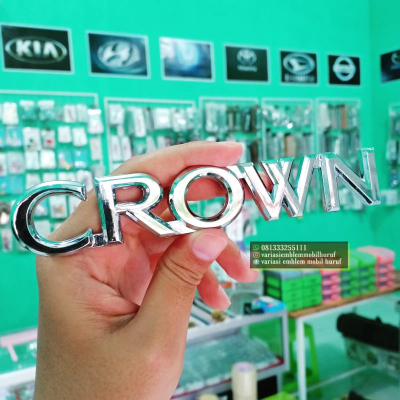 Emblem logo CROWN toyota retro TOYOTA crown dijual terpisah