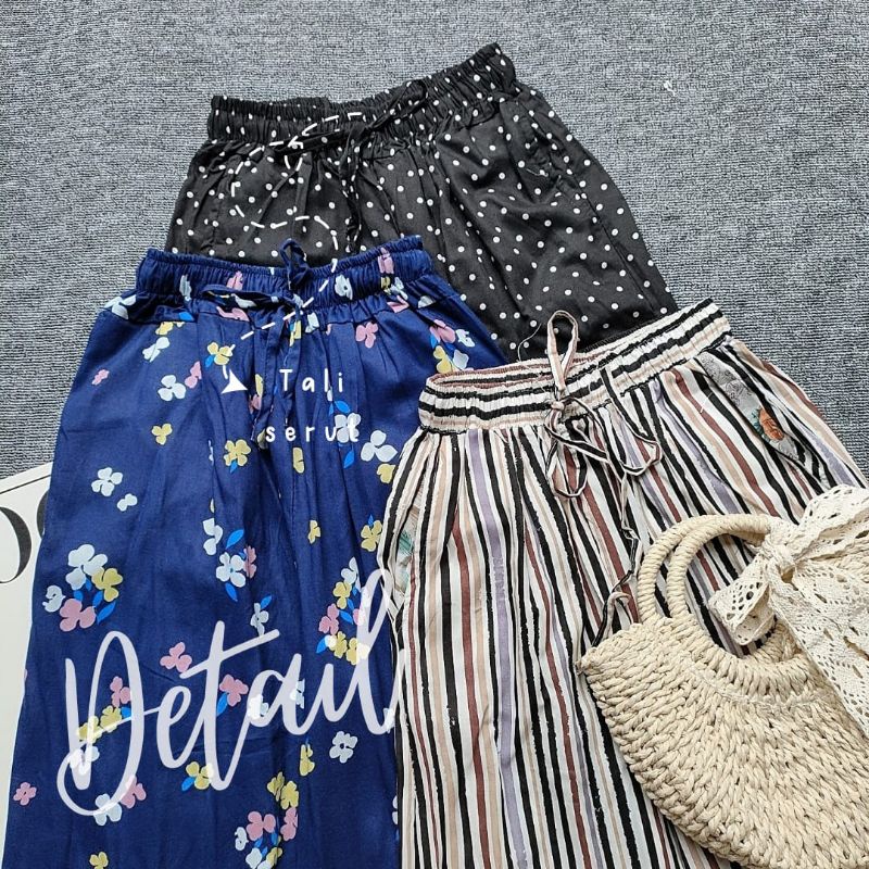 Labiba.co Kulot Rayon Motif' KULOT POLKADOT' KULOT BUNGA' KULOT SALUR