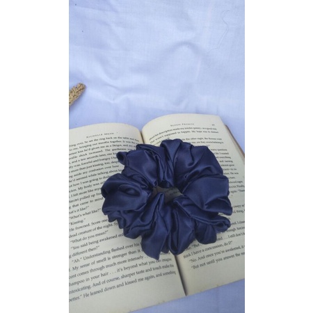 best produk Cepol navy Cepol hijab cantik Cepol wanita scrunchie scarf murah ikat rambut kekinian ik