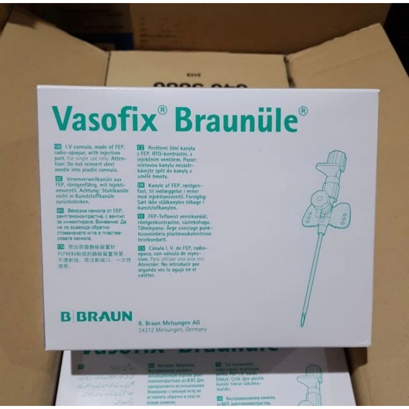 VASOFIX 18 G BBraun / Vasofix B Braun 18G / IV Canula