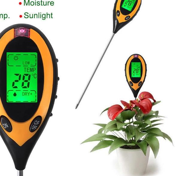 DIGITAL SOIL ANALYZER PH METER TANAH PH MOISTURE LIGHT TEMPERATURE
