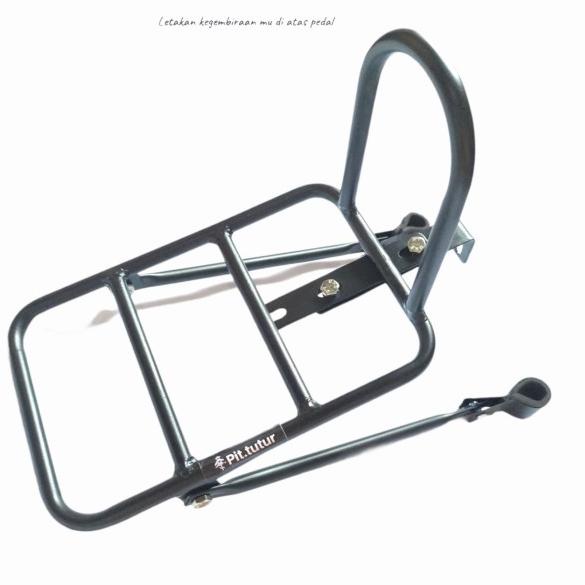 KERANJANG SEPEDA FRONT RACK PANNIER FEDERAL - rack eyelet
