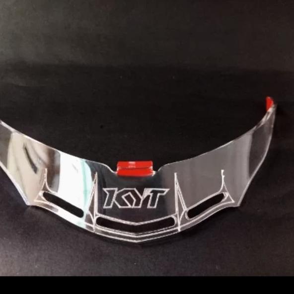 Spoiler Clear Helm KYT Vendetta Gpr Racing Look - Hitam