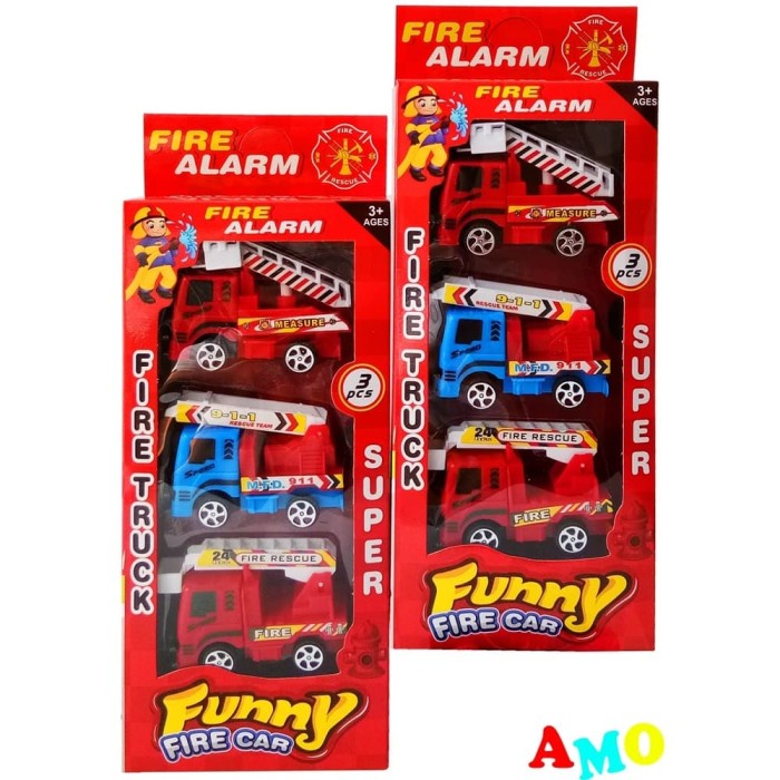 

Mainan Permainan Anak 3 4 5 6 7 Tahun Hadiah Ultah MOBIL PEMADAM ISI 3 PCS PULL BACK 838 Murah