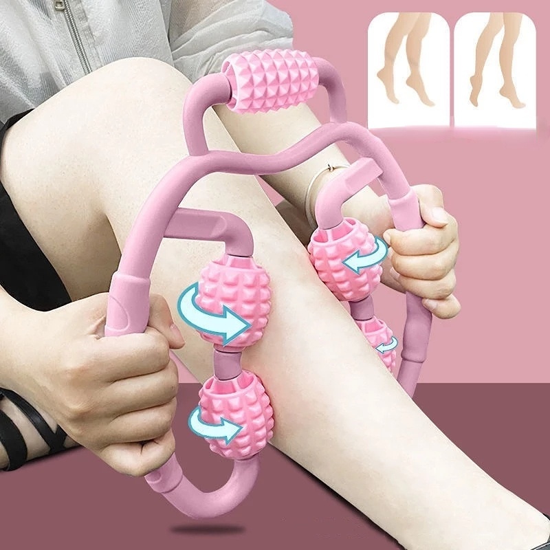 360° Roller Pijat Otot Kaki / Tubuh / Leher / Betis / Pinggang Bahan Busa Untuk Gym / Yoga / Fitness