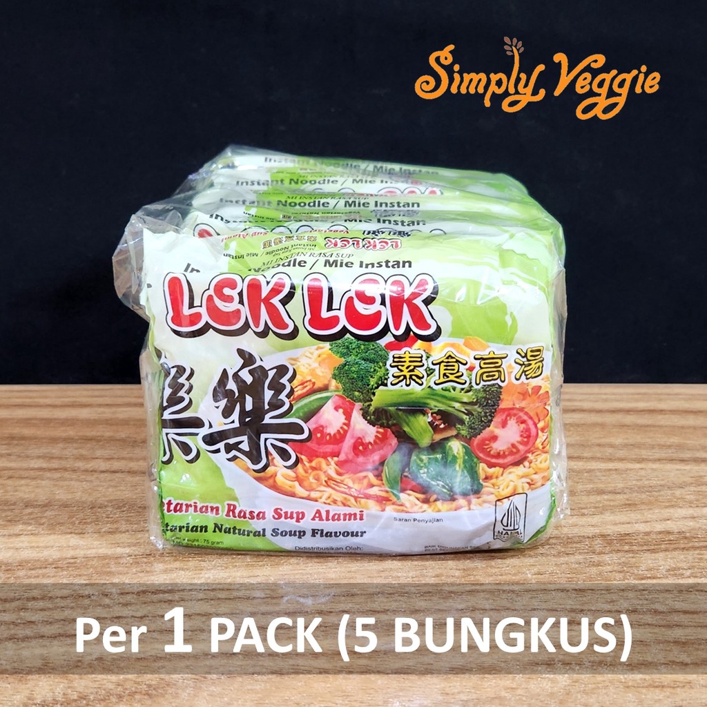 

Lek Lek Mie Instant Vegetarian Rasa Sup / Vegetarian Instant Noodle Lek Lek