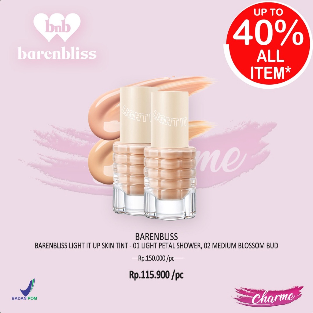 (READY &amp; ORI) BARENBLISS Light It Up Skin Tint