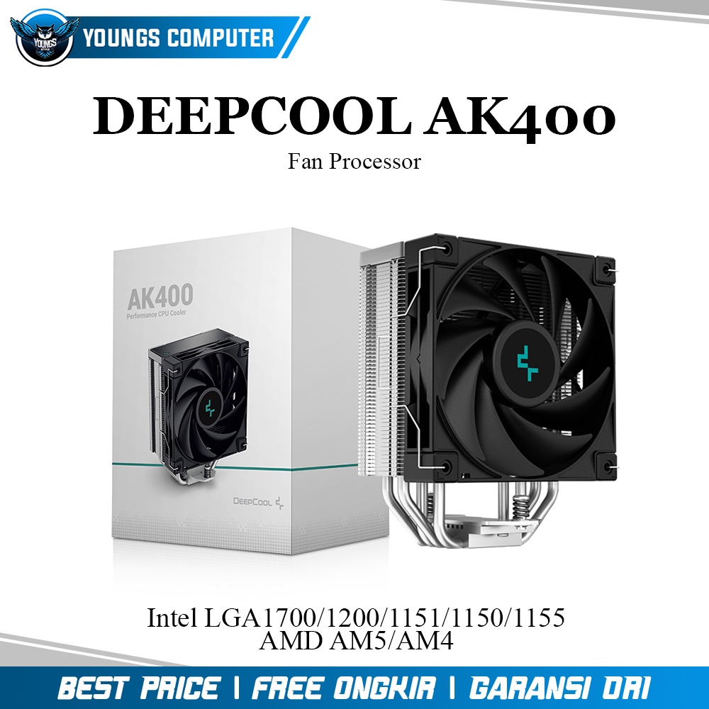 CPU COOLER DEEPCOOL AK400 ( BLACK / WHITE ) 12CM W/LGA1700