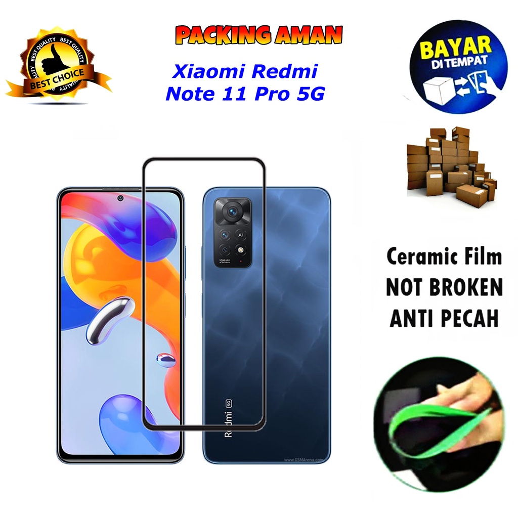 Tempered Glass Xiaomi Redmi Note 11 Pro 5G FULL COVER FULL SCREEN Ceramic Film Anti Gores