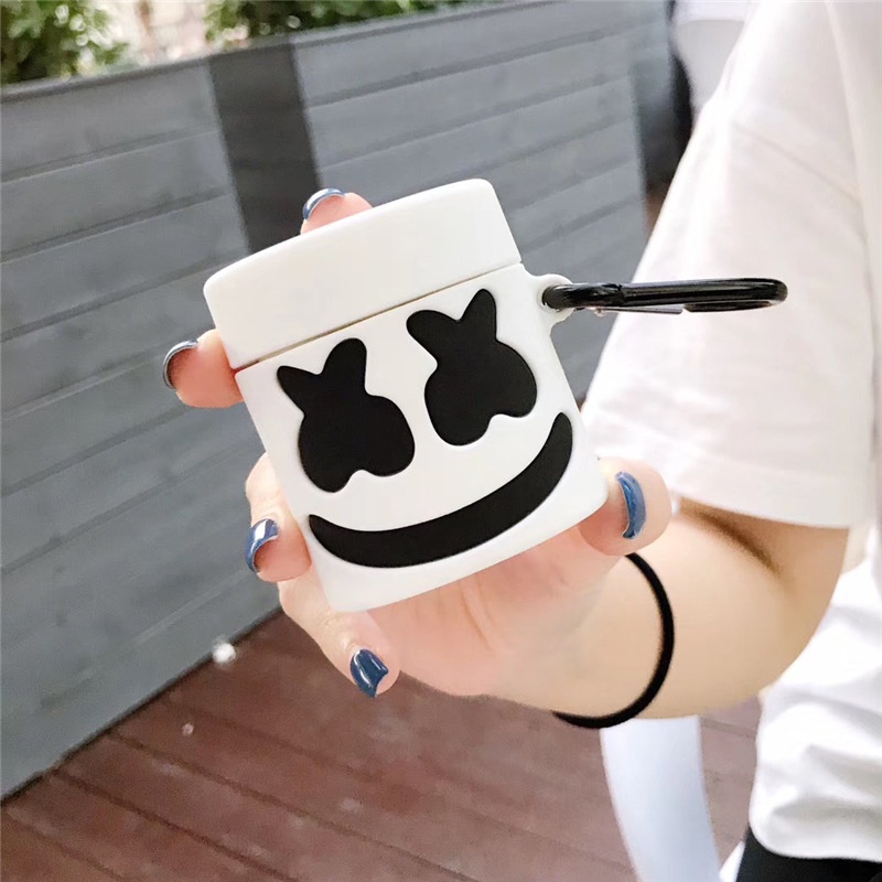 Dj Marshmallow Case Pelindung Earphone Bluetooth TWS Shockproof Untuk Airpods 1 2 3 pro i12 i10 i11 i9s inpods 12 3 i13 pro 3D