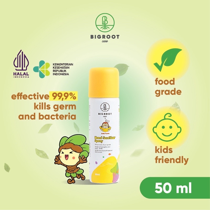 Bigroot FoodGrade Hand Sanitizer Spray Sang Pisang 50 ml Bigroot Care