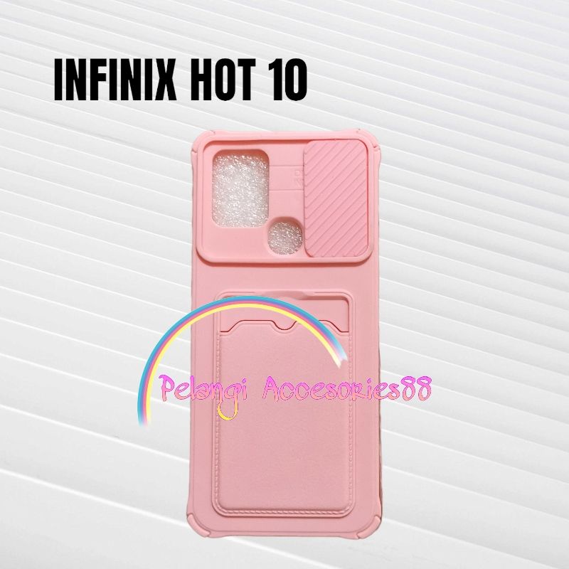 CASE INFINIX HOT 10 CASE SOFTCASE SLEDING WARNA WARNI