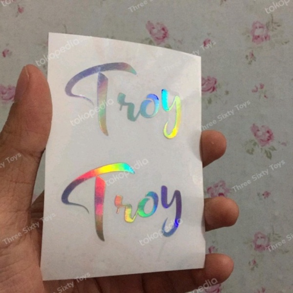 CUTTING STICKER FRAME SEPEDA ELEMENT LOGO TROY DESTROYERS HOLOGRAM Termurah