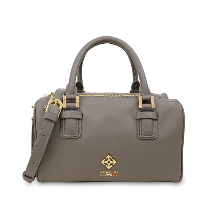 Gobelini Lavare Mini Boston Solid Bag Steeple Grey