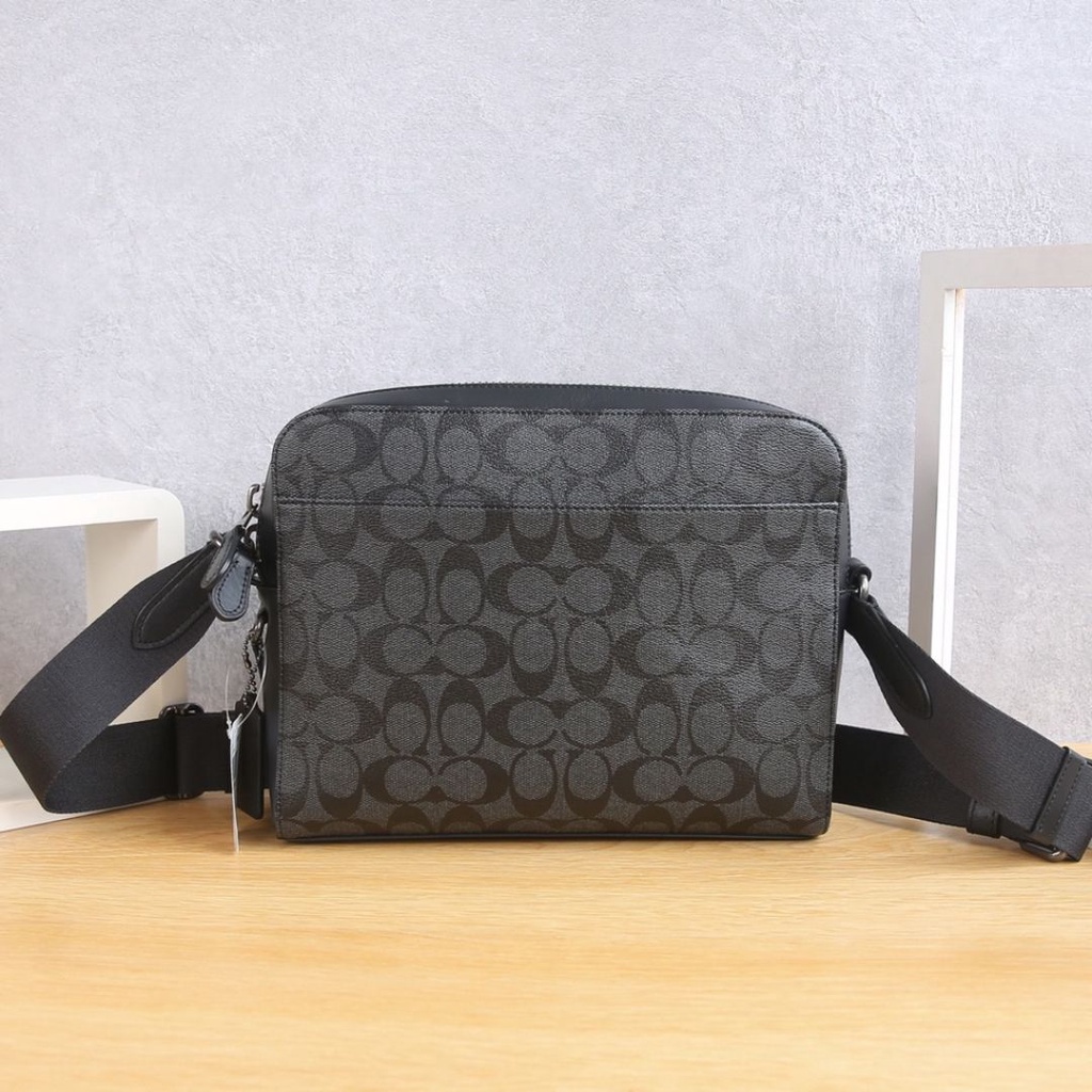 tas pria selempang crossbody West Camera Bag black signature 91485 91484