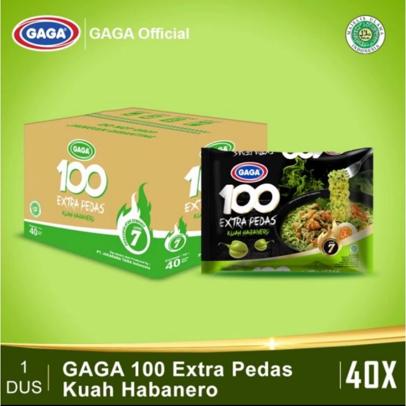 

GAGA 100 Extra Pedas Kuah Habanero (1Dus isi 40 pcs)