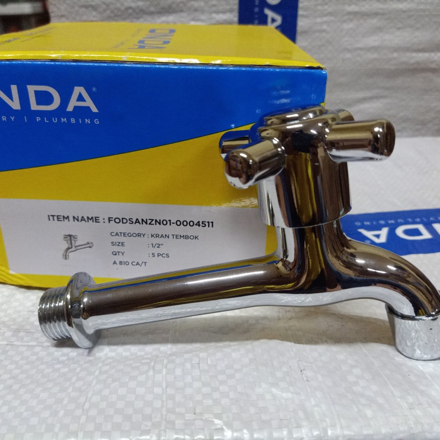 KRAN TEMBOK ONDA 1/2" KRAN + ONDAA KRAN ONDA + KRAN AIR PUTERAN KRAN TAMAN KRAN GAGANG PANJANG ONDAK