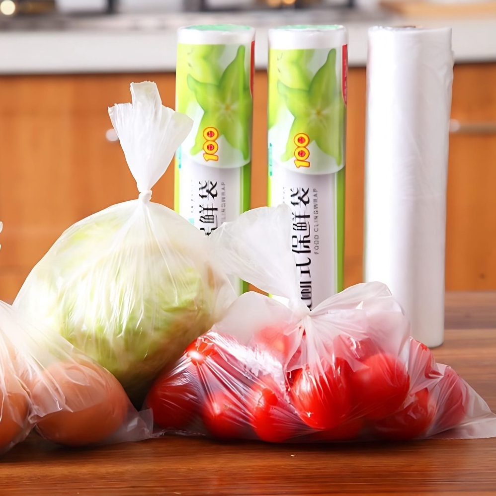 kantong plastik gulung / kantong plastik untuk buah sayur fotocopy / plastik roll supermaket serbaguna / food clingwrap