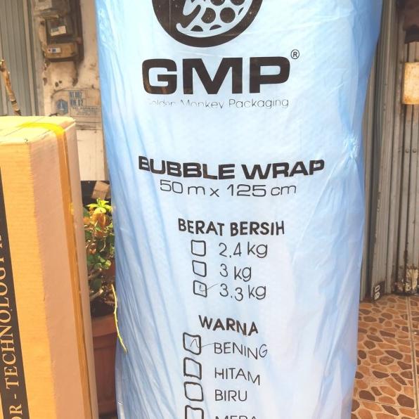

Bubble wrap roll GMP W BENING atau hitam 125CM 50METER