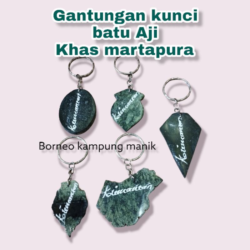 Gantungan kunci batu aji - souvenir khas martapura kalimantan selatan