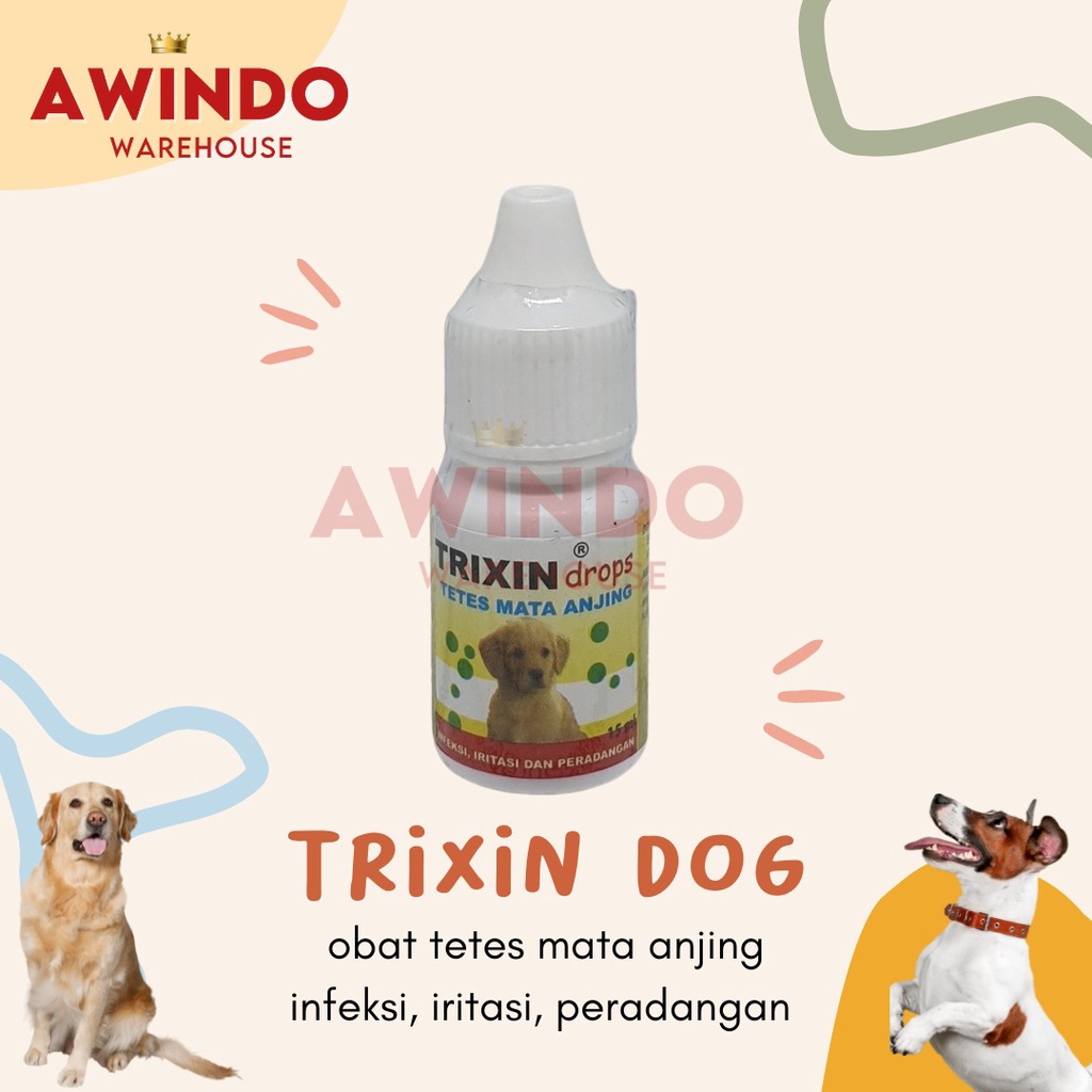 TRIXIN ANJING - Obat Tetes Mata Hidung Infeksi Iritasi Anjing Puppy