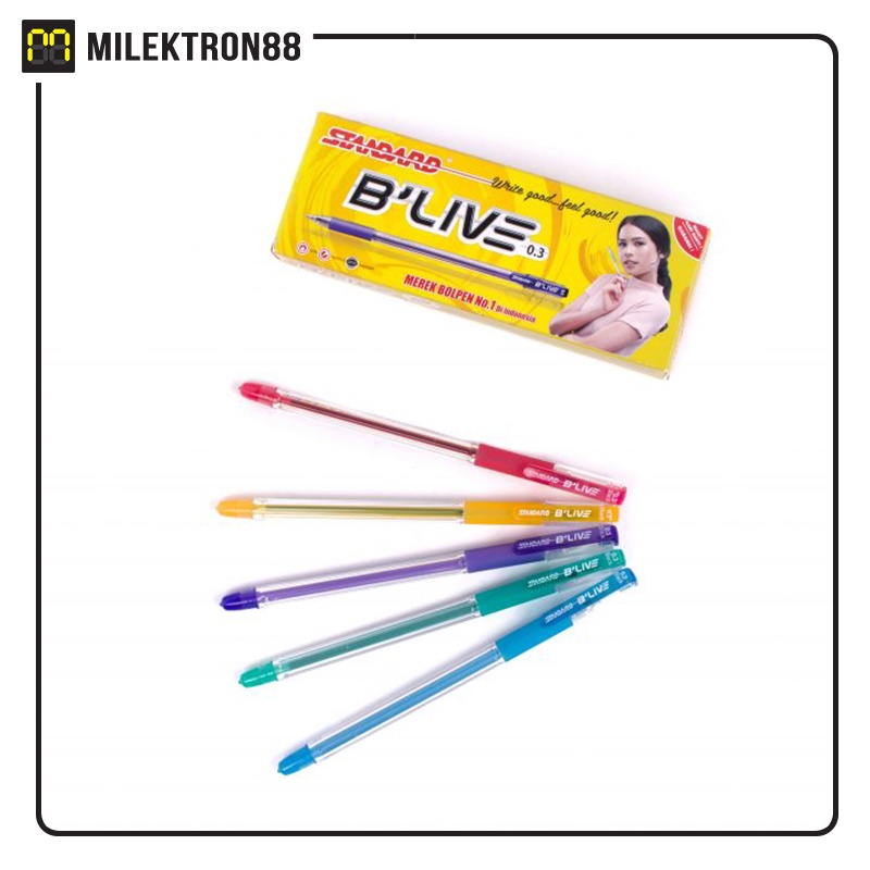 

STANDARD Pen Blive 0.3 mm Pulpen Oil Gel