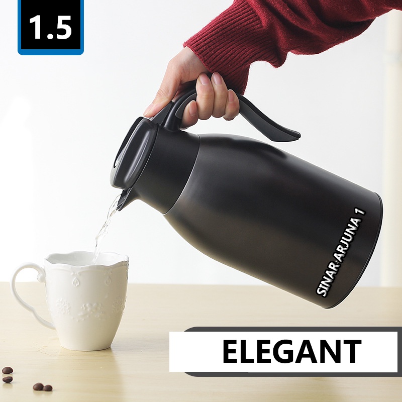 Teko Kettle Hitam 1.5L Elegant / Teko Teh Kopi Bagus