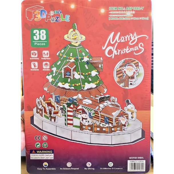 Kado Natal Anak | Puzzle 3 Dimensi CHRISTMAS HOUSE