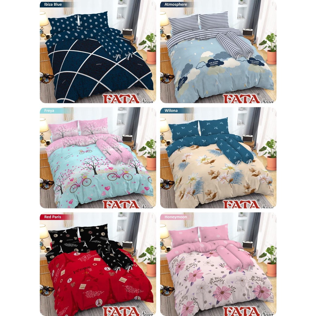 Jual FATA BEDCOVER SET MINIMALIS 120X200X20 SINGLE | Shopee Indonesia