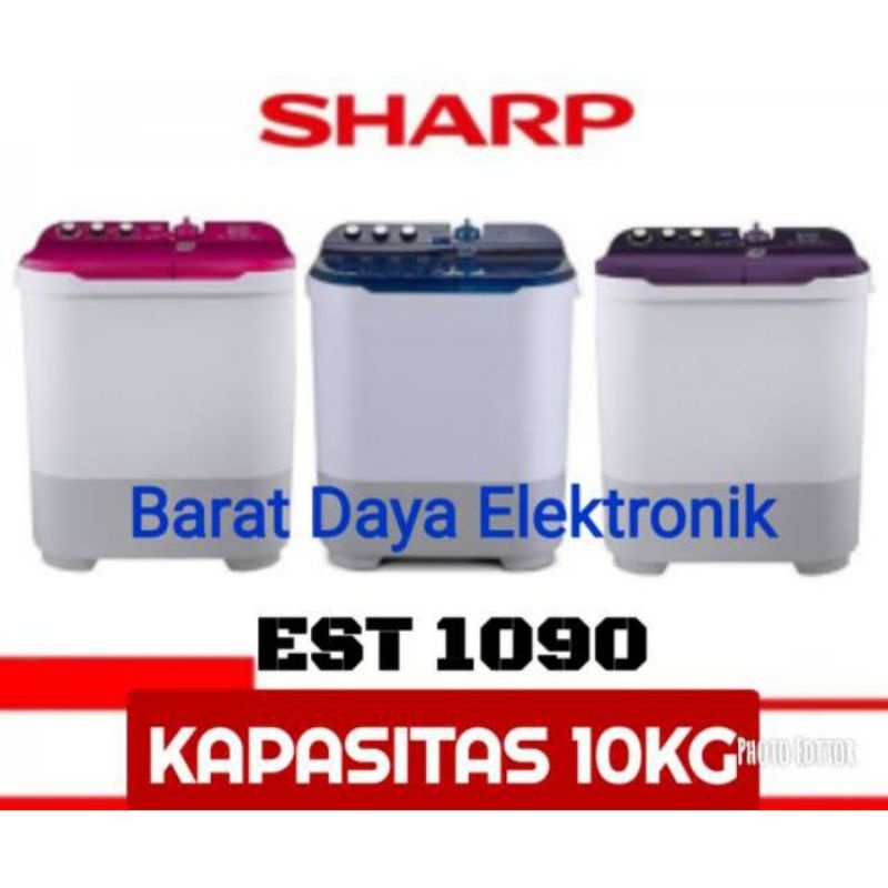 Mesin Cuci SHARP EST 1090, 10 KG, 10Kg 2 Tabung