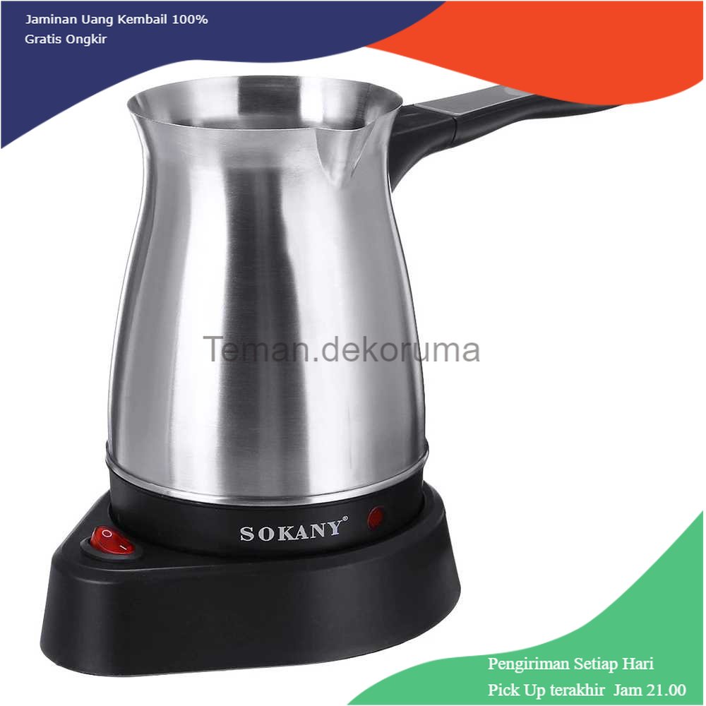 TD - PR SOKANY Teko Pemanas Elektrik Kopi Espresso Turki 600W 500ml - SK-214