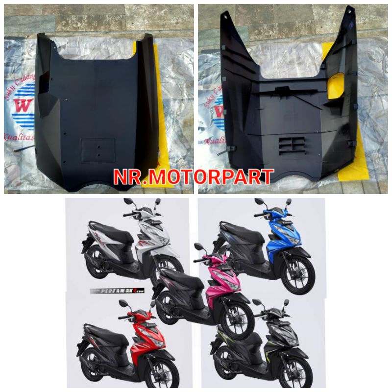 DEK DASBOR BAWAH KOLONG PENAHAN LUMPUR BEAT DELUX BEAT LED 2020/2021/2022 BERKUALITAS BAGUS