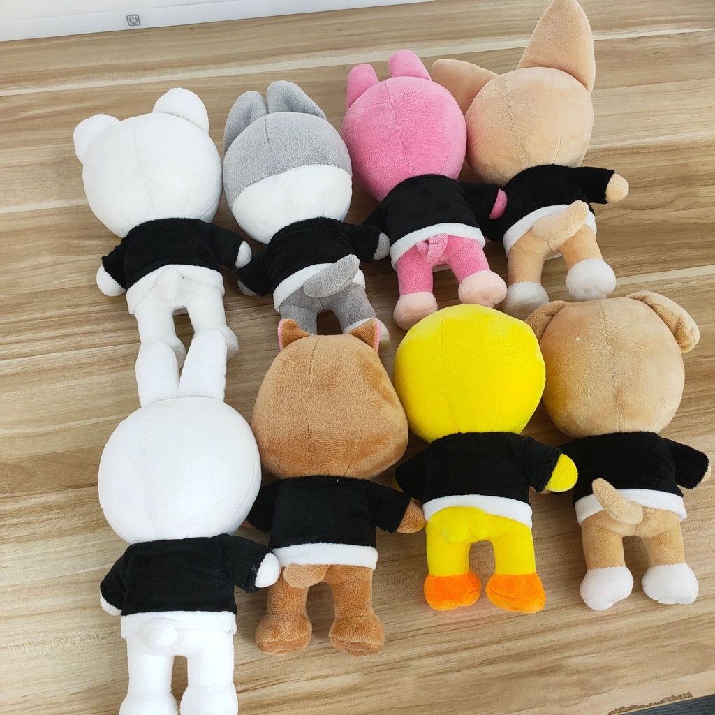 Skzoo Mainan Mewah 20 cm Stray Kids Mewah Serigala Chan Kartun Boneka Boneka Plushies Boneka Kawaii Hadiah