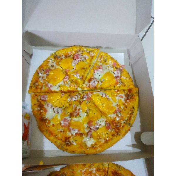 

pizza double cheese