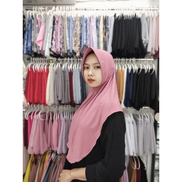 ☀️cahaya acc☀️ Hijab instan jersey