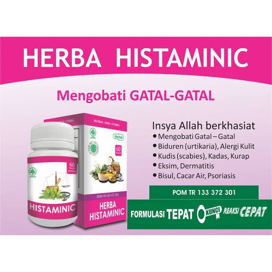 

HIU | HISTAMINIC | Herbal ALERGI & GATAL Kapsul